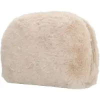 Beagles Barakaldo Toilettas - Pouch - Fur - Bont - Etui - Crème