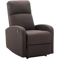 Vente-unique Relaxstoel ISAO van stof - Bruin