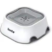 Lionto spatvrije drinkbak 1 l, anti-mors, 2-in-1 & geschikt voor katten en honden