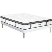 Vente-unique Boxspring + traagschuim hybride matrasset - 30cm dik - 160 x 200 cm - OLIANE van DREAMEA