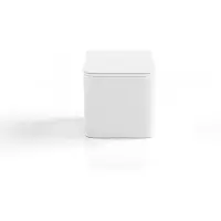Vente-unique Witte hang-wc in keramiek zonder rand - CLEMONA