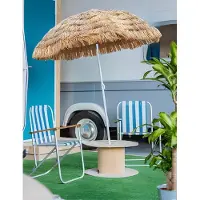 Viking Choice Strand parasol - UV-beschermend - metaal - Hawaiiaans design