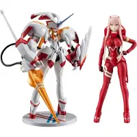 BANDAI NAMCO Darling in the Franxx S.H. Figuarts x The Robot Spirits Action Figure Zero Two & Strelizia 5th Anniversary Set 16 cm