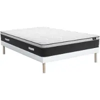 Vente-unique Set bedbodem en hybride matras met pocketveren en vormgeheugen ASTRIA Art Collection van YSMÉE - 160 x 200 cm