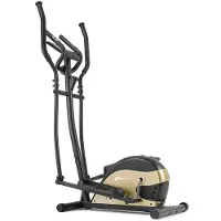 Hop-Sport HS-003C Focus – Crosstrainer – Handmatige Weerstand – Antislip Voetplaten – Goud