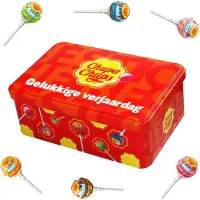 Chupa Chups Best of Mini candy collection box "Gelukkige verjaardag" - lollies - 70 stuks - 420g