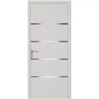 Vente-unique Voordeur van aluminium H218 x L96 cm, wit - Rechts openslaand - ISALINA