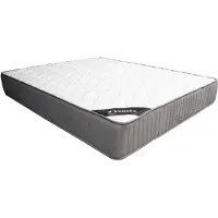 Vente-unique Set 140 x 190 cm bedbodem met opbergruimte, licht naturel + matras van veerkrachtig schuim en instap van latex van 30 cm dik - MALINO van YSMÉE
