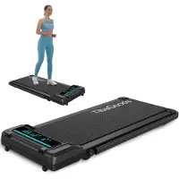 TibaGoods Loopband - 6km/h - Voor onder het bureau - Met extra olie - Nieuwe versie - tot maar liefst 130 kg