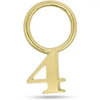 New Bling - 9NBG-O157-4 - 14K geelgoud – Bedel – Nummer 4
