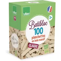 Vilac BATiBLOC-classic 100 natuurlijke houten plankjes