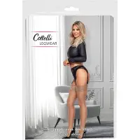Cottelli - stay-up kousen - zijdezacht - huidskleur - M