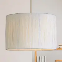 Searchlight Hanglamp Morianna, dimbaar, wit / opaal, Woon-/ Eetkamer, Hout, Scandinavisch, hanglamp