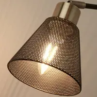 Searchlight Wandlamp Sepanta, dimbaar, zwart, Woon-/ Eetkamer, metaal, Modern, wandlamp