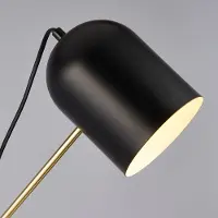 Searchlight Vloerlamp Zaliha, zwart, Woon-/ Eetkamer, metaal, Modern, vloerlamp