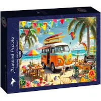 Bluebird Puzzle Camping Van at the Beach Puzzel 1000 stukjes