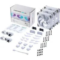 Phanteks D30 PWM Regular Airflow D-RGB PC-ventilator Wit (b x h x d) 140 x 30 x 140 mm Incl. LED-verlichting