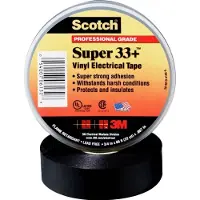 3M SUPER33+-25X33 Isolatietape Zwart (l x b) 33 m x 25 mm