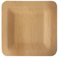 Papstar Bambus-Teller "pure", eckig, 180 x 180 mm, 10er
