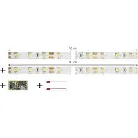 Tams elektronik 53-01450-02-C LED-strip Rijrichtingafhankelijk, Dimmen, Schakelen Met module Geschikt voor: Interieurverlichting voor rijtuig Warm-wit 1 set(s)