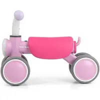 Milly Mally York kinderloopauto roze met LED - Loopauto