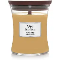 Woodwick Hourglass Medium Geurkaars - Gilded Sands - 60 branduren