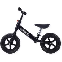 Buxibo - Loopfiets voor Kinderen - Balance Bike - New Speed ​​- Zwart