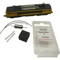 Fleischmann micromotor NF003G N ombouwset voor NS1600 SNCF BB 1500, 1600, 22200, 7200
