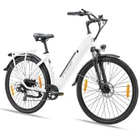 TTGO HZ-28ST Elektrische Fiets - 250W Motor - 36V20Ah Accu - Max Snelheid 25km/u - Max Bereik 80-120km - Shimano 7 Versnellingen - Wit