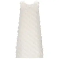 Like Flo A-lijn jurk crème Ecru Meisjes Polyester Ronde hals Effen - maat 128