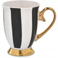 Ambition Diana Mok 300ml - Zwart-Wit Gestreept met Gouden Handvat