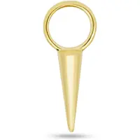 New Bling - 9NBG-O156 - 14K goud – Oorbelhanger - per stuk – Kegel
