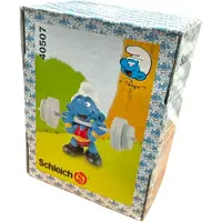 Schleich Smurf met gewichten / Gewichtheffer - - 40507 - 7 cm