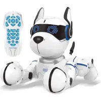 Lexibook stroom Puppy – My smart robotic dog met programming function, dance, walk, movements, touch sensors en animal imitation, incl. afstandsbediening