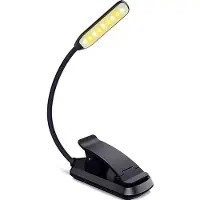 LONGZIMING -9-LED Oplaadbare Leeslamp – Touch Sensor, Traploos Dimbaar, 3 Lichtkleuren, Flexibele Boeklamp voor Bed, Reizen en Studeren – Zwart