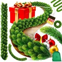 Kesser Kerstguirlande realistisch & vol – Guirlande sfeervolle kerstdecoratie voor binnen en buiten