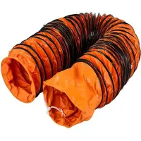 Vevor 6 kg luchttransportslang, 7,6 m warmeluchtslang, -20 ~ 180 ° ventilatieslang, 35 * 34 * 26 cm bouwplaatsslang