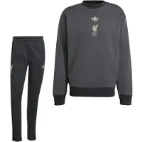 Adidas Liverpool Lifestyler Crew Trainingspak Zwart