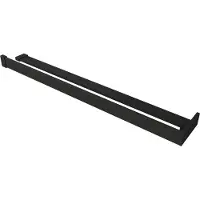 Saqu Modulo handdoekhouder met planchet voor douchewand 120cm zwart