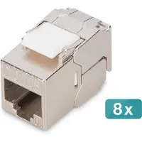 Digitus DN-93615-S-8 RJ45-inbouwmodule Keystone CAT 6A 8 stuk(s)