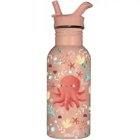 SASSI JUNIOR RVS Fles - - Slurpy - 500 ml - Multicolor - Handige schenktuit