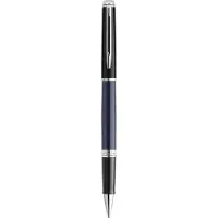 Waterman Hémisphère Rollerballpen | Zwarte en Blauwe lak met palladium-gecoate afwerkingen | fijne punt | met Geschenkdoos