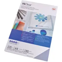 GBC - HiClear omslagen | ft A4 | PVC | 150 micron | pak van 100 stuks | transparant