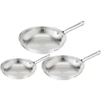 Tefal Duetto On B866S334 - set 3 braadpannen 20/24/28 cm premium roestvrij staal - Inductie