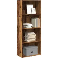 vidaXL Boekenkast 60x30x152 cm bewerkt hout oud houtkleurig