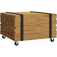 vidaXL Salontafel Bruin 60 x 60 x 38 cm Massief Teakhout