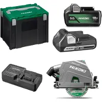 HiKOKI C3606DPAWVZ Accu Invalzaag 36V-Brushless-165Mm-Zaagdiepte 66Mm-As 20Mm-2X MV-B In HSC IV (accu cirkelzaag)