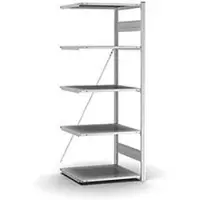 Hofe Insteekstelling Orion Plus - aanbouw sectie- L 750 x D 600 x H 2000 mm - 5 legborden - draagvermogen per legbord 125 kg - verzinkt