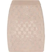 Philipp Plein Gebreide Korte Rok Monogram