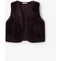 Sissy-Boy Donkerrood Faux Fur Gilet | Maat: M
